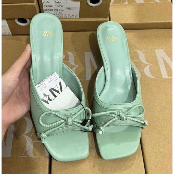 RARE!!! ZARA Open Toe Heels NWT - Picture 11 of 16